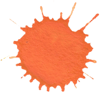 Klecks orange
