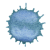 Klecks hellblau