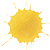 Klecks hellgelb