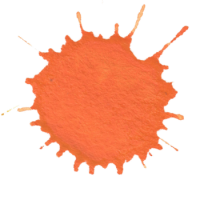 Klecks orange