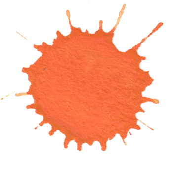 Klecks orange